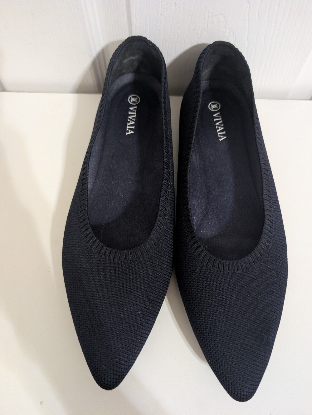 Vivaia Aria Womens Shoes Blue Flats Point Toe Knit Size 39 US 8-8.5 - Picture 4 of 9